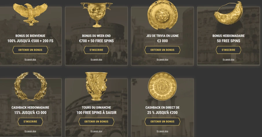 Des bonus pour tous les go&ucirc;ts au casino Casino Casinooly